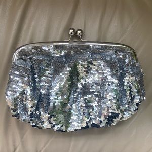 Limited Edition Sequence Clutch/Silver/Large